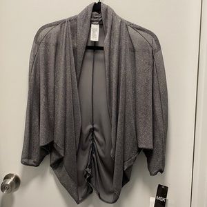 Shimmery Sheer Raglan Sleeve Dress Jacket